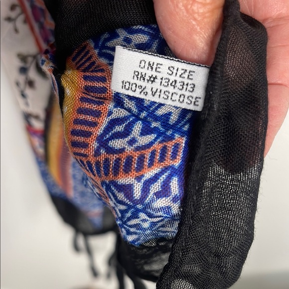 Bohemian Multicolor Kimono Shawl NWOT - Picture 4 of 4